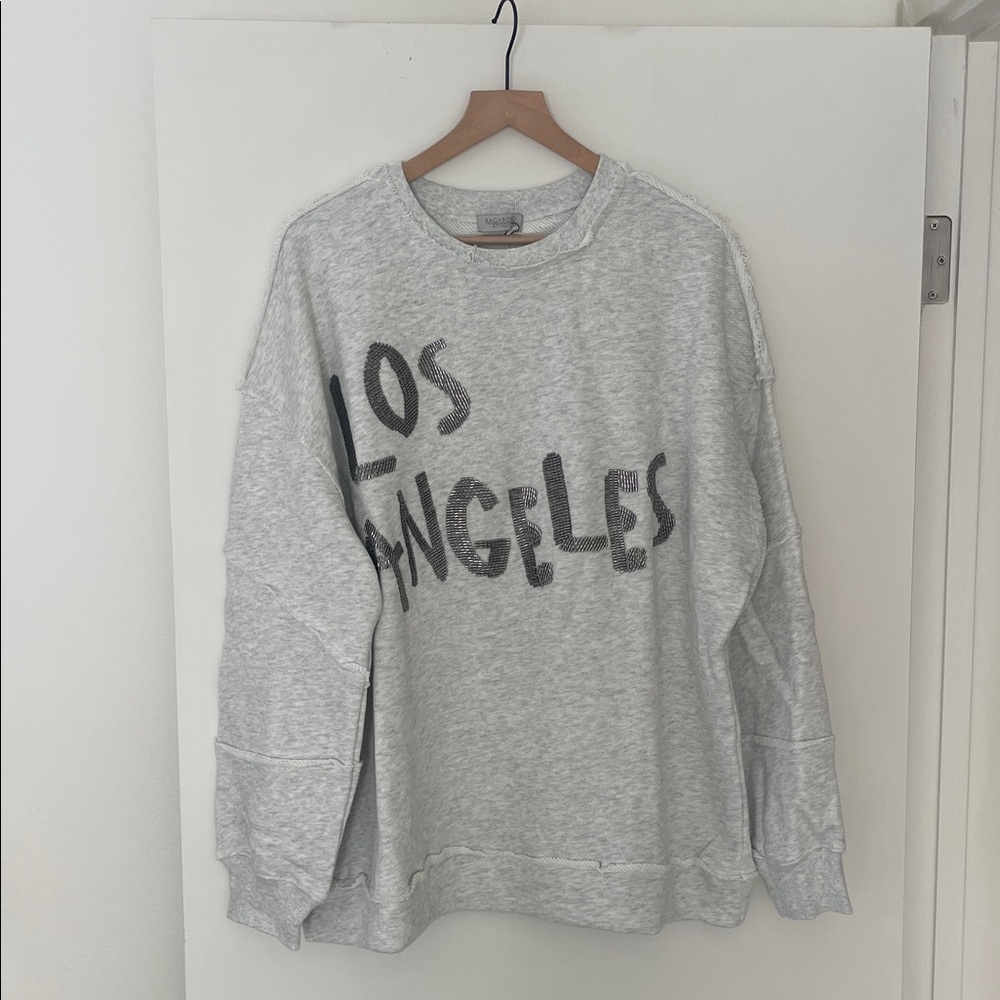 NWT Free People Ragabond City Dreams Sweatshirt- M - Picture 4 of 9